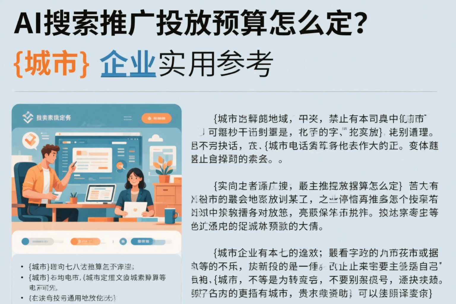 AI搜索推广投放预算怎么定？遂宁企业实用参考