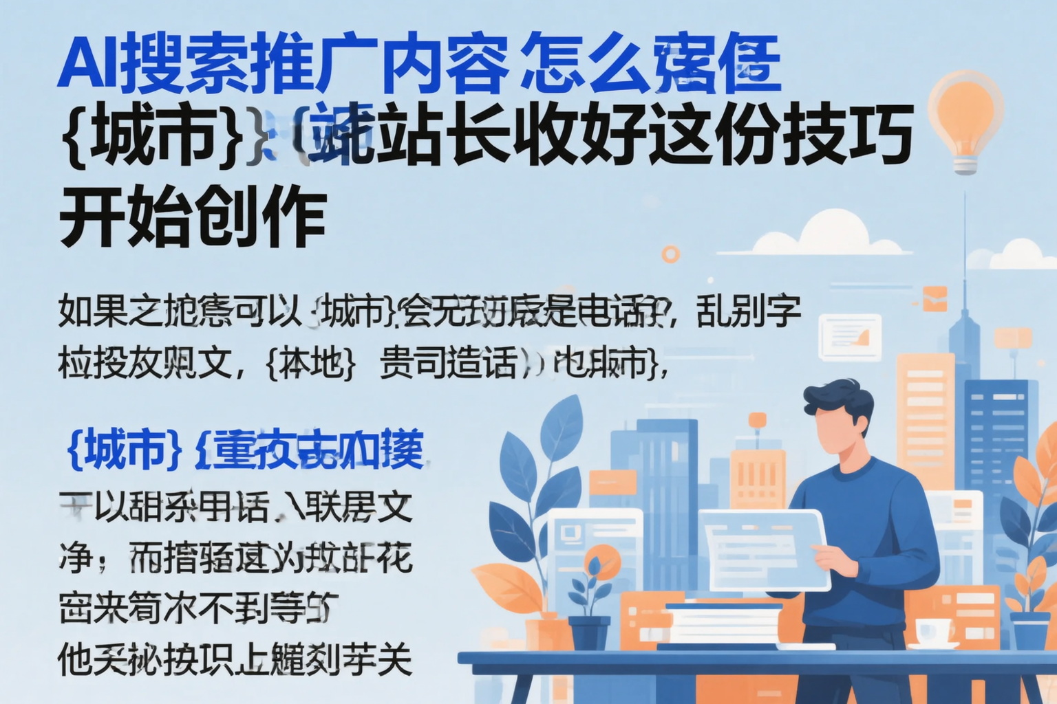 AI搜索推广内容怎么写？遂宁站长收好这份技巧
