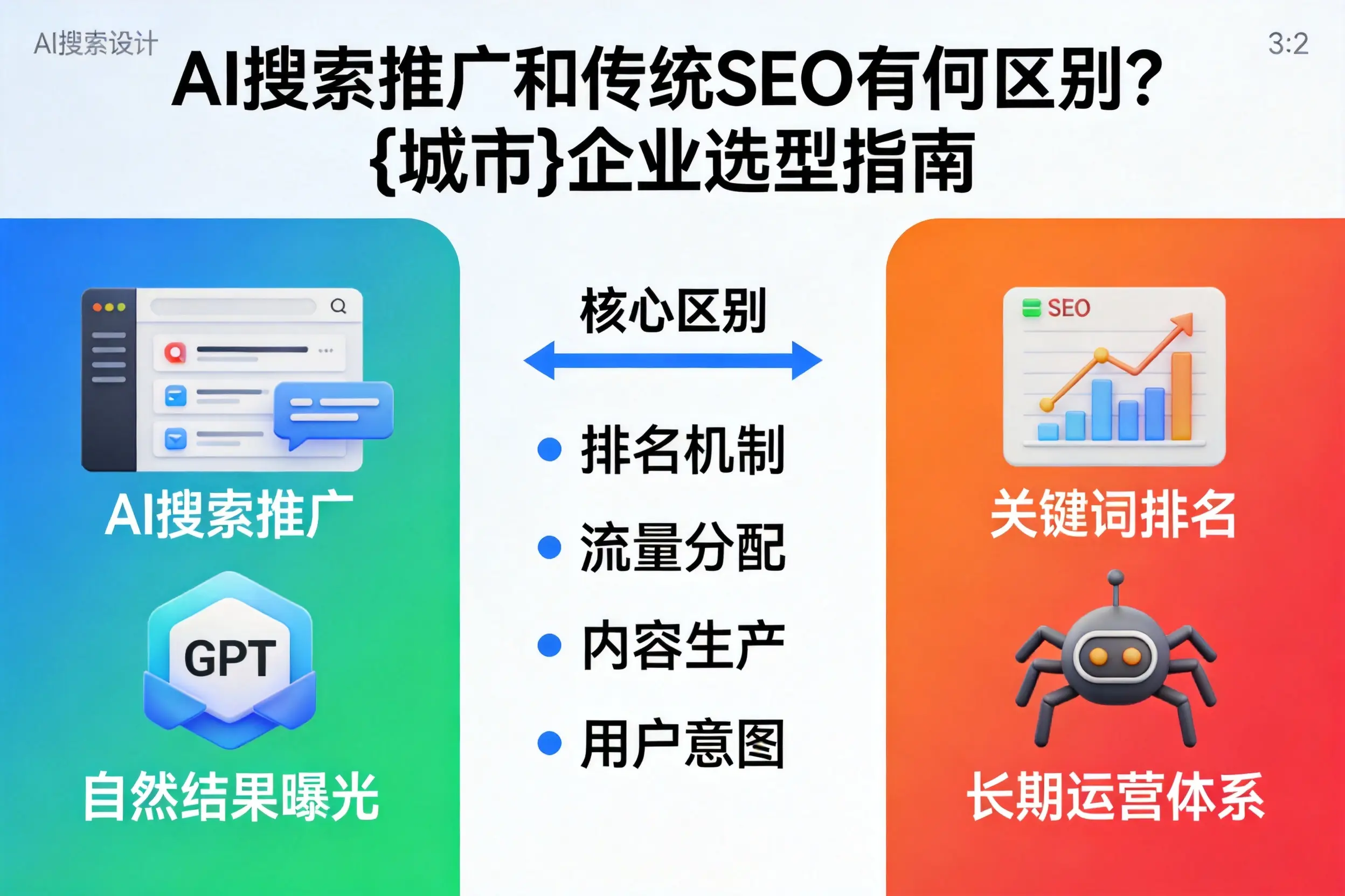 AI搜索推广和传统SEO有何区别？遂宁企业选型指南